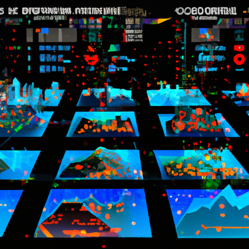 Illustration showing integration of global economic data and quality of life metrics to optimize crypto mining operations