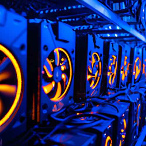 High-performance Kaspa ASIC miners operating in a professional hosting facility