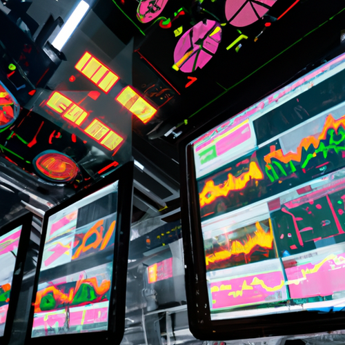 Real-time cryptocurrency market data displayed on a screen optimizing ASIC mining with OneMiners and IceRiver EU