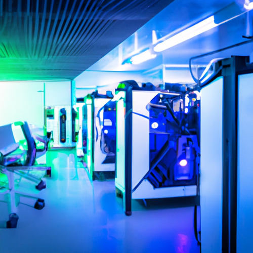 JasMiner ASIC mining hardware installed in immersive cooling environment at IceRiver.eu data center