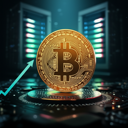 Bitcoin mining hardware and energy infrastructure illustrating mining costs and efficiency