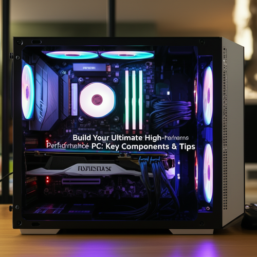Custom high-performance PC build showcasing CPU, GPU, RAM, and cooling system