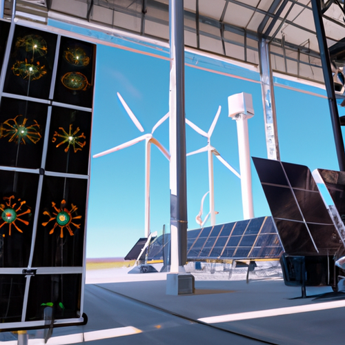 ASIC miner hosting facility powered by AI-optimized hybrid solar and wind renewable energy systems