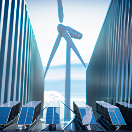 ASIC miner hosting facility using AI analytics and hybrid solar and wind renewable energy systems