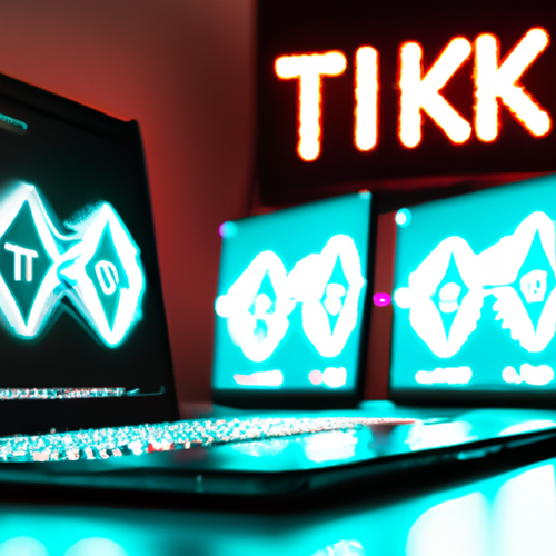 TikTok screen showing ASIC miner hosting promotional video targeting crypto enthusiasts