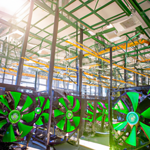 ASIC miner hosting facility powered by renewable energy with heat recycling systems