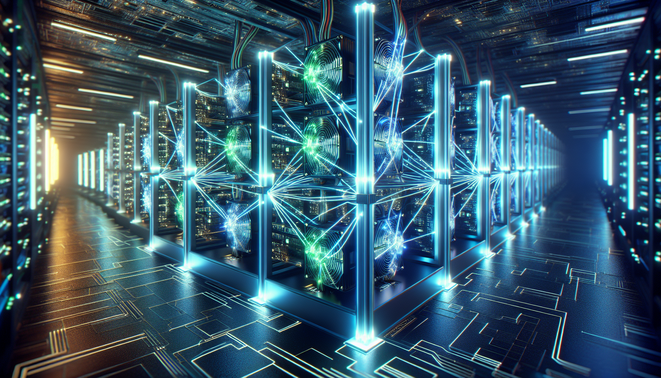 Visual representing decentralized cryptocurrency mining pools improving security and reliability