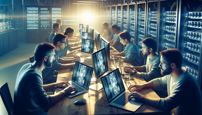 Cryptocurrency mining community members engaging on Reddit platforms for mining tips and networking