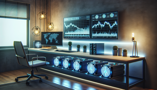 ASIC cryptocurrency mining hardware setup for home mining in 2026