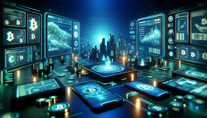 Mobile phone displaying OneMiners app for remote cryptocurrency mining rig management