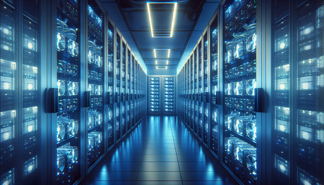 Secure cryptocurrency mining hosting facility with energy-efficient cooling and technical support in Europe