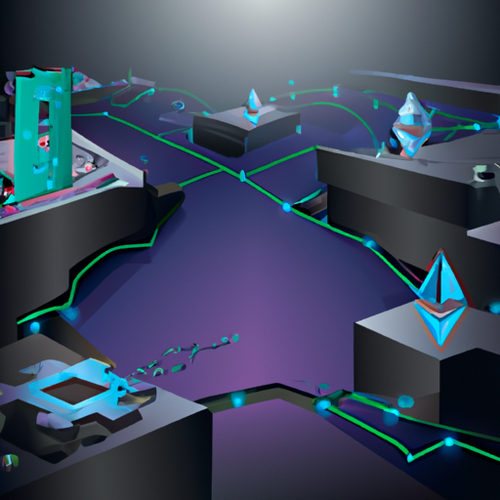 Cryptocurrency mining setup connected with decentralized finance platforms on digital interface