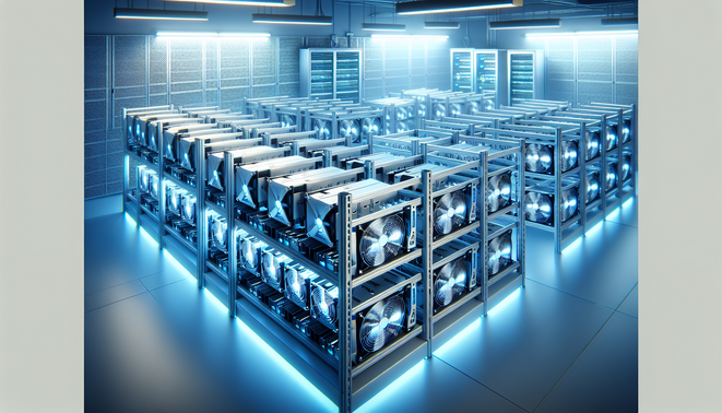 ASIC mining rig undergoing maintenance to ensure efficient cryptocurrency mining