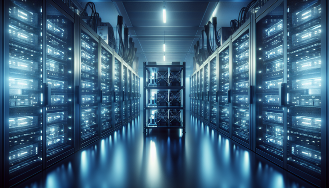 Remote cloud-based cryptocurrency mining hosting setup managing mining rigs securely and efficiently