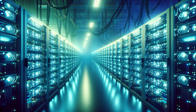 European decentralized cryptocurrency mining hosting infrastructure with distributed mining rigs