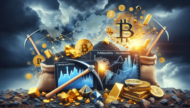 Chart illustrating cryptocurrency market volatility and its effect on mining profitability