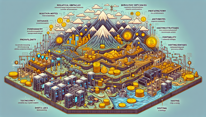 Crypto mining equipment illustrating global market and regulatory changes