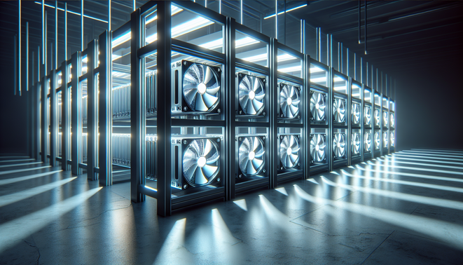 High-performance ASIC crypto mining hardware ensuring efficient cryptocurrency mining