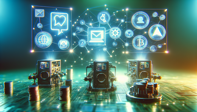 Cryptocurrency miners collaborating and learning on social media platforms