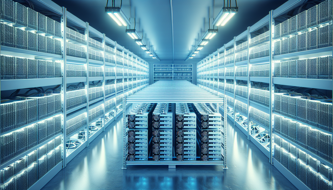 ASIC mining hardware hosted in a secure and energy-efficient European mining facility