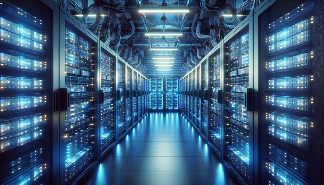 Cryptocurrency mining rigs and cloud hosting infrastructure in Europe leveraging renewable energy