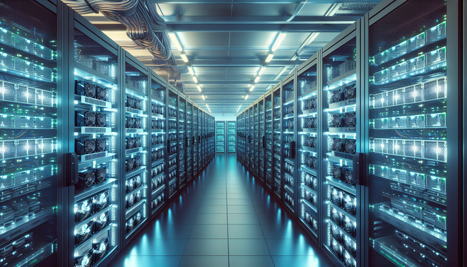 Crypto mining hardware hosted in a secure European facility with energy-efficient cooling