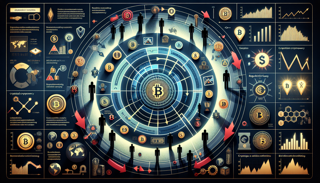Crypto market analysis highlighting exchange mergers and illicit funding