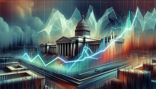Declining crypto market chart with institutional integration and mining strategy icons