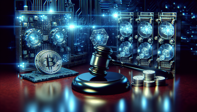 Crypto market trends with regulatory impact and institutional activity in the background