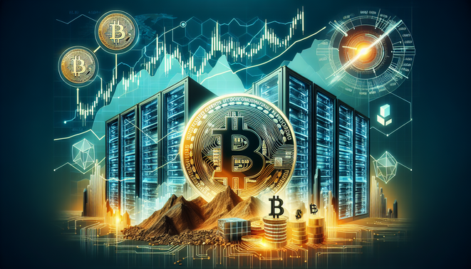 Graph showing crypto market volatility with Bitcoin and Solana trends