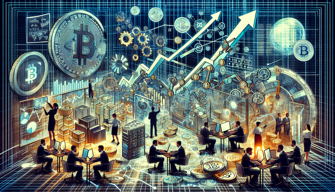 Graph showing Bitcoin surge amid new US crypto policies in 2026