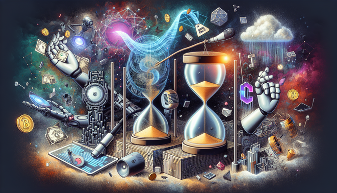 Graphic showing trends and risks in the evolving cryptocurrency market