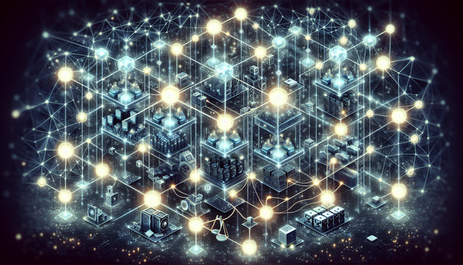 Digital illustration of crypto network and regulations affecting the 2026 market trends
