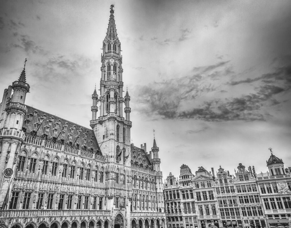 brussels, brussels town hall, large market, center of brussels, town square, main square, square in brussels, black and white photo, the city, historic town, historic square, panorama, cityscape, center, grand place, black and white, architecture, facade, rotation, brussels, brussels, brussels, brussels, brussels, large market, grand place, grand place