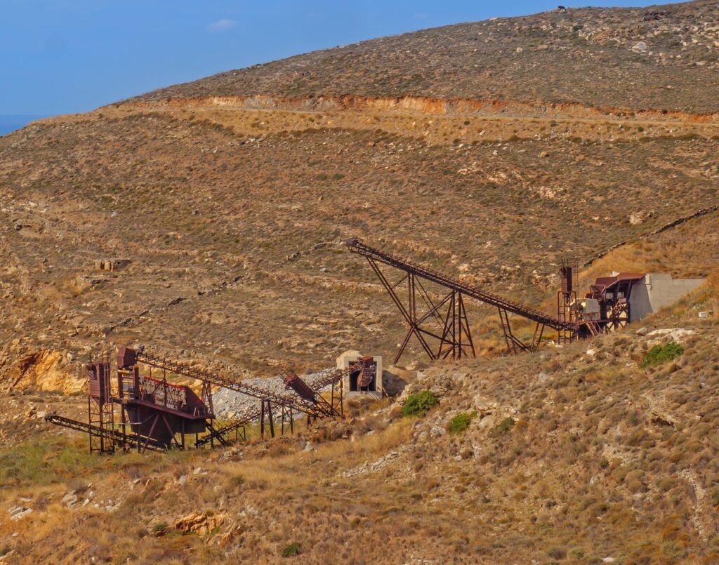 mining, serifos, ore mining, legacy, environmental sin, thrash metal, rust, mining, mining, mining, mining, mining, serifos, legacy