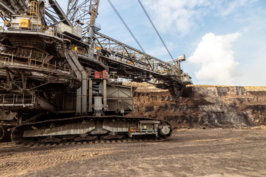 open pit mining, money, industry, brown coal, mining, technology, industrial plant, excavator, bucket wheel excavators, conveyor technology, in the, energy