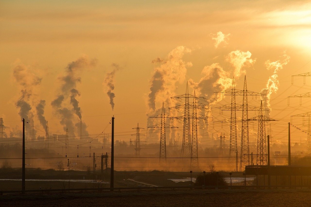 industry, environmental pollution, smog, sunrise, air pollution, air, environmental protection, pollution, smoke, chimney, steam, evening sky, poisonous, environment, power plant, nature, industrial plant, exhaust, factory