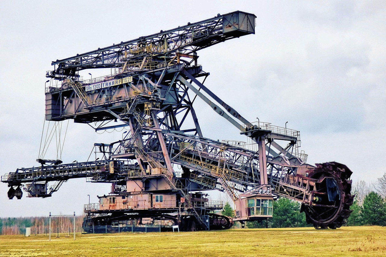 bucket wheel excavators, machine, industry, lignite excavator, open pit mining, industrial plant, industrial monument, brown coal mining, ferropolis
