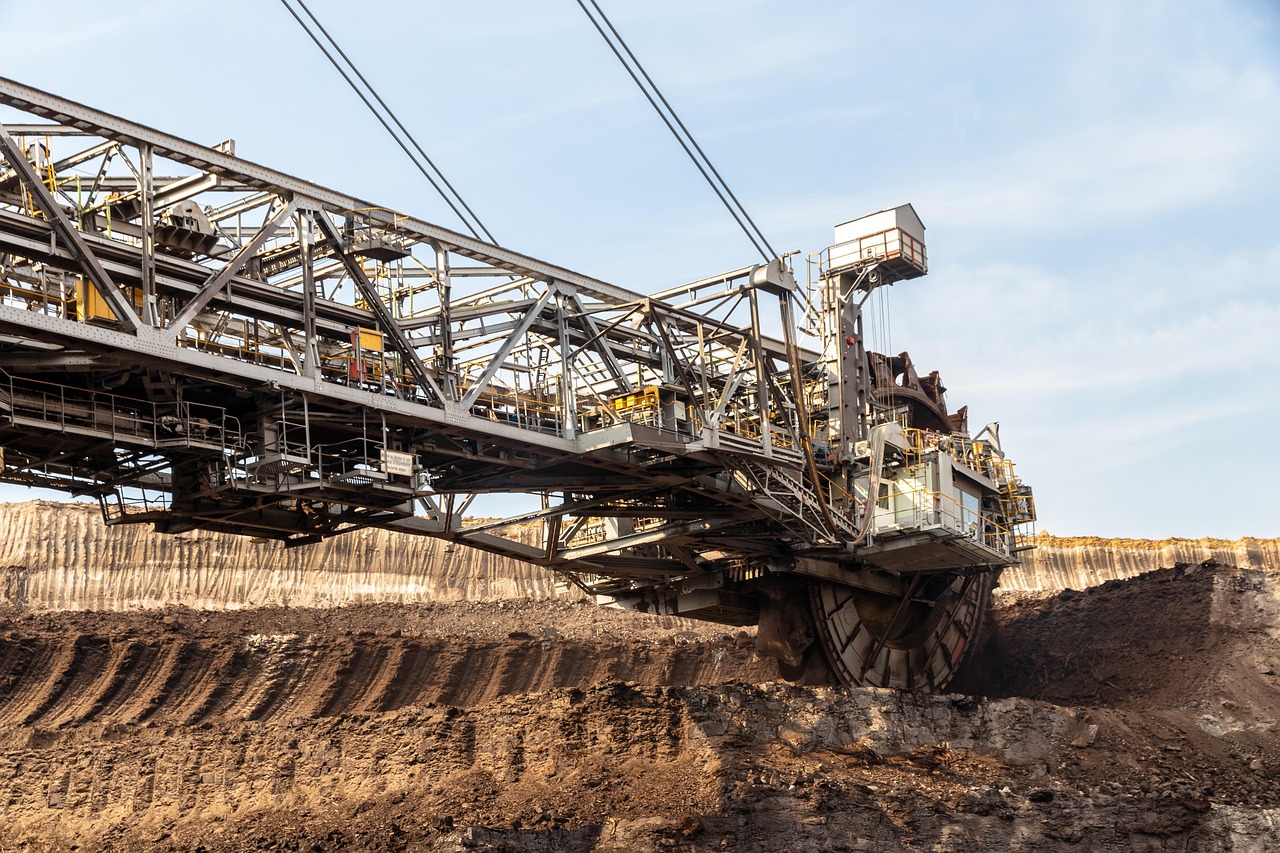 open pit mining, money, industry, brown coal, mining, technology, industrial plant, excavator, bucket wheel excavators, conveyor technology, in the, energy